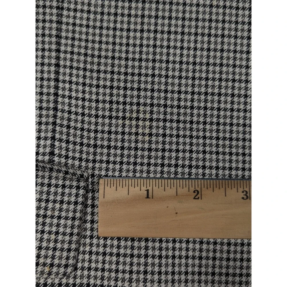 Pronto Moda Silk Wool Cashmere Houndstooth Plaid‎ Mens Blazer Size 42R